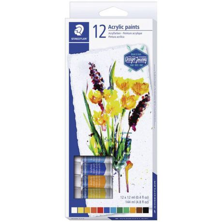 STAEDTLER Acrilic Paint 12pcs 12mm tube Buy Online in Zimbabwe thedailysale.shop