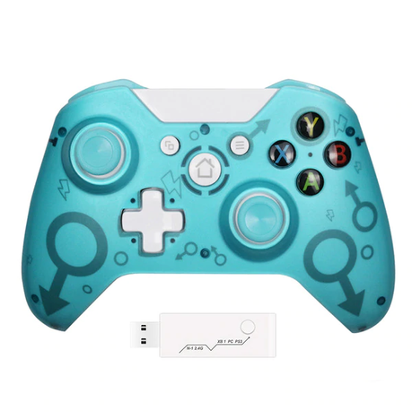 2.4G Wireless Game Controller suitable for XboxOne/PS3/PC - Blue Buy Online in Zimbabwe thedailysale.shop