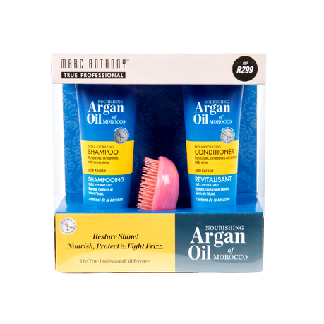 Marc Anthony Argan Oil Shampoo and Conditioner Plus Detangle Brush Buy Online in Zimbabwe thedailysale.shop