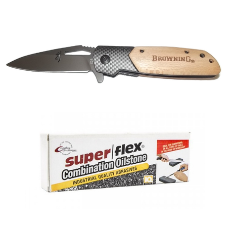 Browning Pocket Knife with Sharpening Oilstone Buy Online in Zimbabwe thedailysale.shop