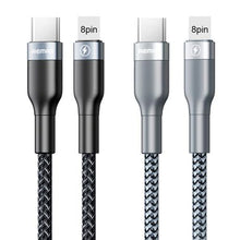 Load image into Gallery viewer, Remax RC-009 1m 3A PD Fast Charging Braided Data  Cable - Silver
