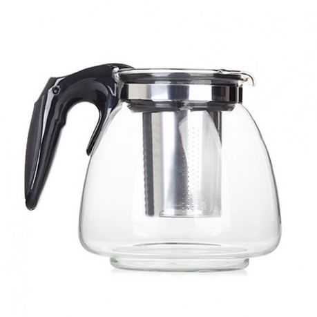 1.1L Glass Tea Pot with Stainless Steel Mesh Infuser / Strainer / Filter