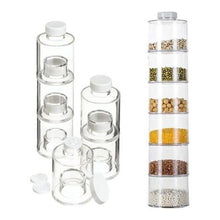 Load image into Gallery viewer, Spice Tower Stacking Bottles With Sifter Lids - Set Of 6
