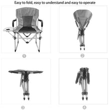 Load image into Gallery viewer, Portable Outdoor Camping Fishing Folding Director Chair with Side Table
