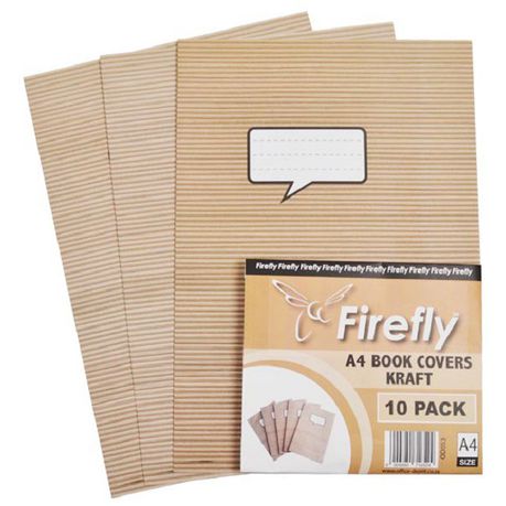 Firefly A4 Kraft Paper Book Covers (10's) Buy Online in Zimbabwe thedailysale.shop