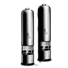 Load image into Gallery viewer, Berlinger Haus 2-Piece Electric Pepper &amp; Salt Mill Set - Carbon Edition
