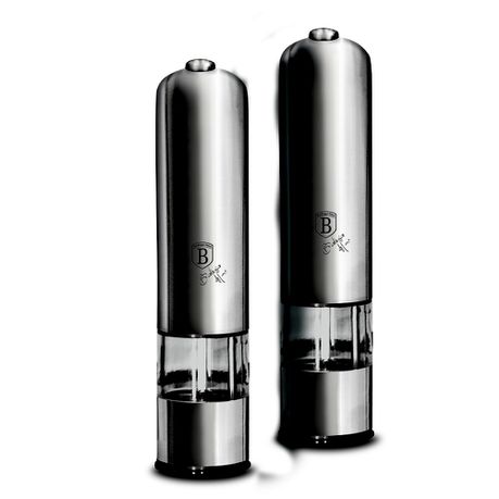 Berlinger Haus 2-Piece Electric Pepper & Salt Mill Set - Carbon Edition