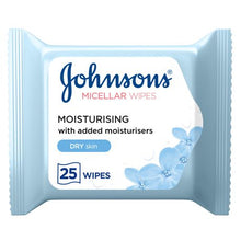 Load image into Gallery viewer, Johnson&#39;s Facial Wipes, Daily Essentials, Dry Skin, 25 pcs
