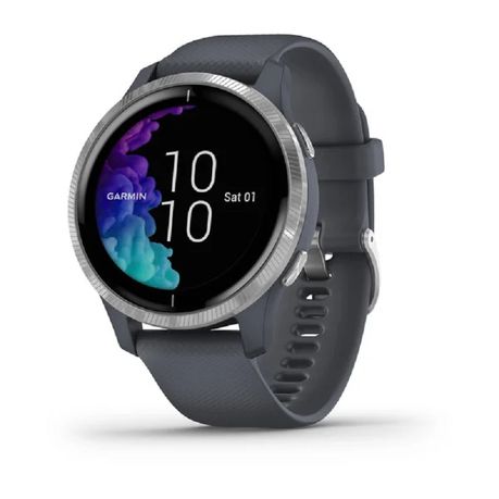 Garmin Venu Smartwatch - Granite Blue with Silver Hardware Buy Online in Zimbabwe thedailysale.shop