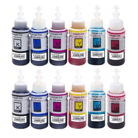 Epson T6731 (B/C/M/Y/LC/LM) Ink Bottle Multipack x 2 - Compatible Buy Online in Zimbabwe thedailysale.shop