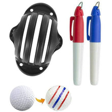 Load image into Gallery viewer, Golf Ball Alignment Tool with 2 Pens
