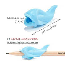 Load image into Gallery viewer, 3 Piece Dolphin Pencil Grip Holder Writing Correction Grips
