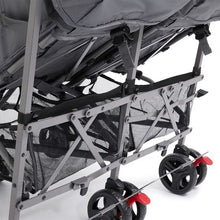 Load image into Gallery viewer, George &amp; Mason - Compact Twin Toddler Stroller Grey &amp; Mint
