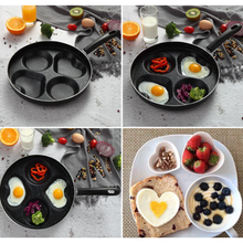 Load image into Gallery viewer, 4 - Hole Egg Frying Pan With Hearts And Circles
