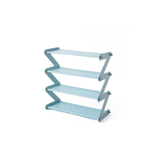 Load image into Gallery viewer, 4-Tier Z Shaped Shoe Rack - Blue
