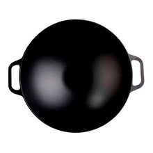 Load image into Gallery viewer, Victoria 36cm Enamelled Cast Iron Wok with Wide Handles
