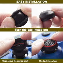 Load image into Gallery viewer, 4 Pcs Wireless Controllers Silicone Analog Thumb Grip Stick Cover. PS4/Xbox
