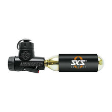 Load image into Gallery viewer, SKS CO2 Bike Pump for use with 16 G and 24 G Cartridges AIRBUSTER Black
