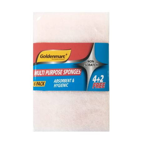 Goldenmarc Multipurpose Sponges - 6 Pack Buy Online in Zimbabwe thedailysale.shop