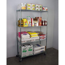 Load image into Gallery viewer, Anchor 4 Tier Chrome Steel Wire Storage Shelving 160Kg p/Shelf Castor Wheel
