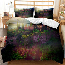 Load image into Gallery viewer, Minecraft Forest 3D Printed Double Bed Duvet Cover Set
