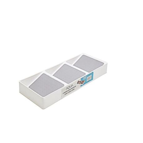 Aqua 3 Division Draw Organizer 15cm - White