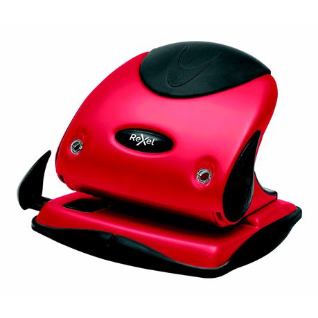 Rexel: P225 2 Hole Punch - Red/Black Trim