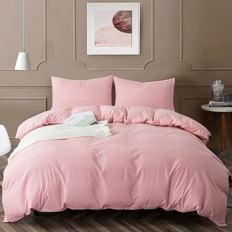 Wrinkle Resistant Egyptian Comfort Duvet Cover: Cool Flower Pink - King Buy Online in Zimbabwe thedailysale.shop