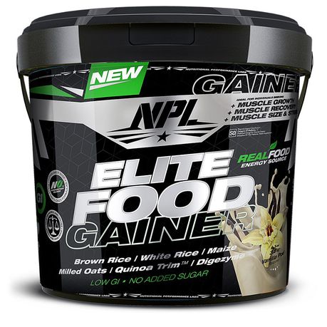 NPL - Elite Food Gainer Vanilla - 3.8kg Buy Online in Zimbabwe thedailysale.shop