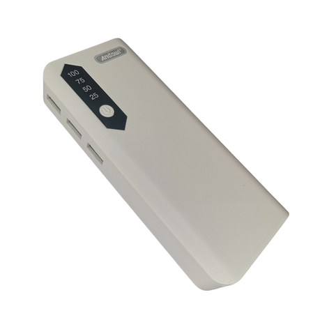 Power Bank 10 000 mAh USB x 3 (White) Buy Online in Zimbabwe thedailysale.shop