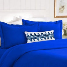 Load image into Gallery viewer, Wrinkle Resistant Luxury Hotel Duvet Cover Set - Queen Imperial Blue
