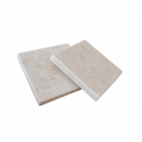 JB Designs Luxury Contemporary Cream Turkish Marble Coasters (Set of 2) Buy Online in Zimbabwe thedailysale.shop