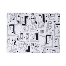 Load image into Gallery viewer, Hey Casey! Abstract Faces Line Art Mouse Pad
