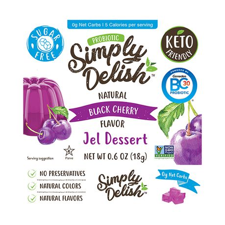 Simply Delish - Natural - Black Cherry - Jel Dessert