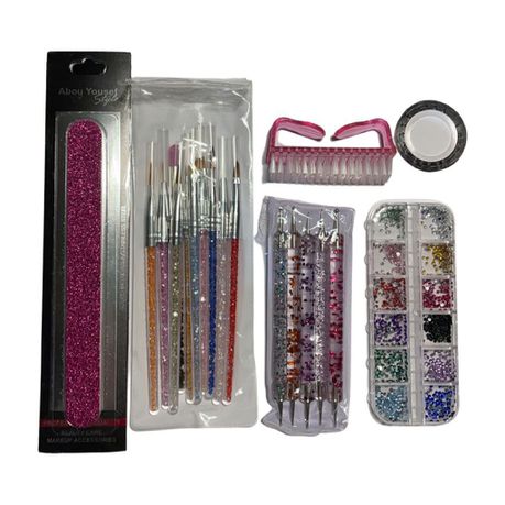 Nail Art Set Nail Art Tool Kit Nail Painting Kit Buy Online in Zimbabwe thedailysale.shop