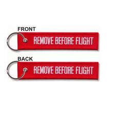 Load image into Gallery viewer, Remove Before Flight Official Key Ring - Red
