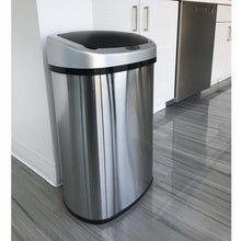 Load image into Gallery viewer, Round 48l Stainless Steel Auto Dustbin
