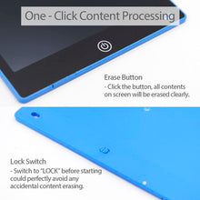 Load image into Gallery viewer, 12” LCD Writing Tablet - Force Touch Screen with Magic Pen - Blue
