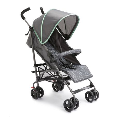 George & Mason Baby - Compact Stroller Grey & Mint