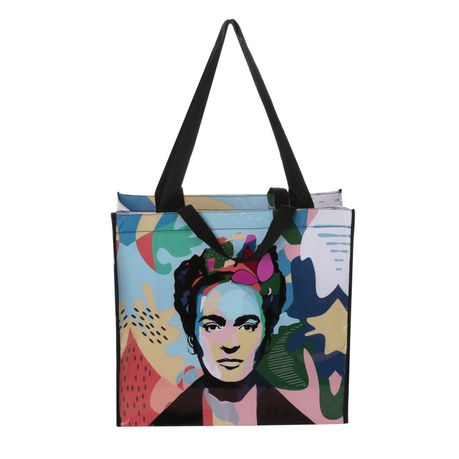 SoGood-Candy - Laminated Shopper - Abstract Frida Kahlo Buy Online in Zimbabwe thedailysale.shop