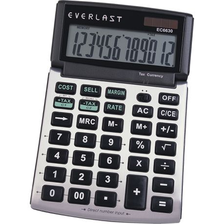 Everlast Desktop Calculator EC6630 Buy Online in Zimbabwe thedailysale.shop