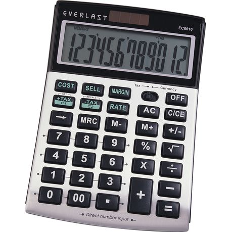 Everlast Desktop Calculator EC6610 Buy Online in Zimbabwe thedailysale.shop