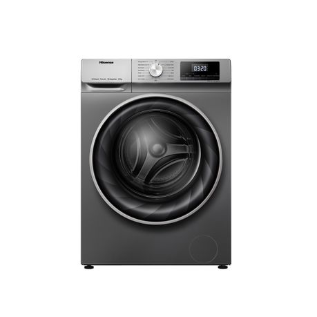 Hisense 10Kg Front Load Washing Machine with Allergy Steam-Titanium Silver