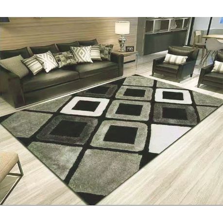 200cm by 150cm - Modern 3D Geometric Design Area 8 Rug Buy Online in Zimbabwe thedailysale.shop