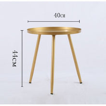 Load image into Gallery viewer, Gold Contemporary Style Coffee Table Side Table
