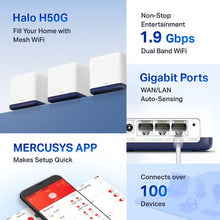 Load image into Gallery viewer, Mercusys HALO H50G AC1900 Whole Home Mesh Wi-Fi System (3 Pack)
