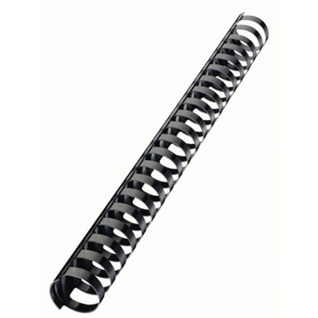 GBC: 38mm 21 Loop PVC Binding Combs - Black (50 Pack)