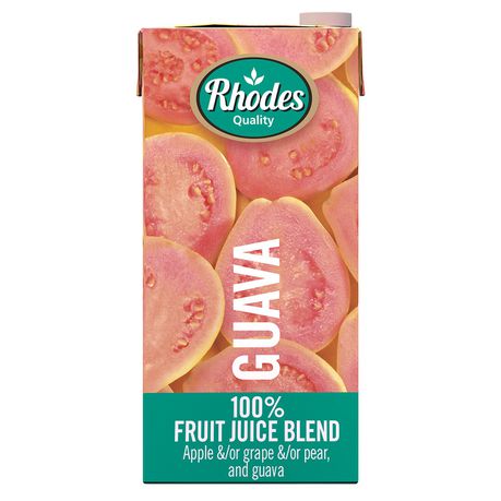 Rhodes 100% Fruit Juice Guava 6 x 1 LT Buy Online in Zimbabwe thedailysale.shop