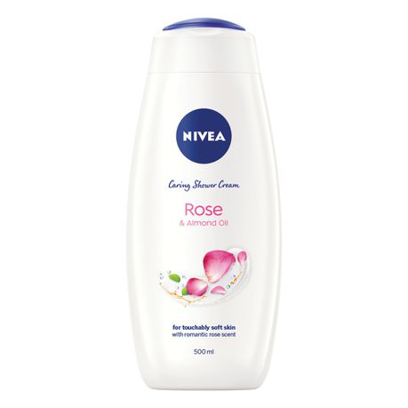 NIVEA Rose & Almond Oil Shower Gel/Body Wash - 500ml Buy Online in Zimbabwe thedailysale.shop