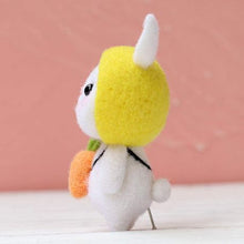 Load image into Gallery viewer, Cute Rabbit DIY Project Needles &amp; Wool Craft Felting Starter Kit-Carrot
